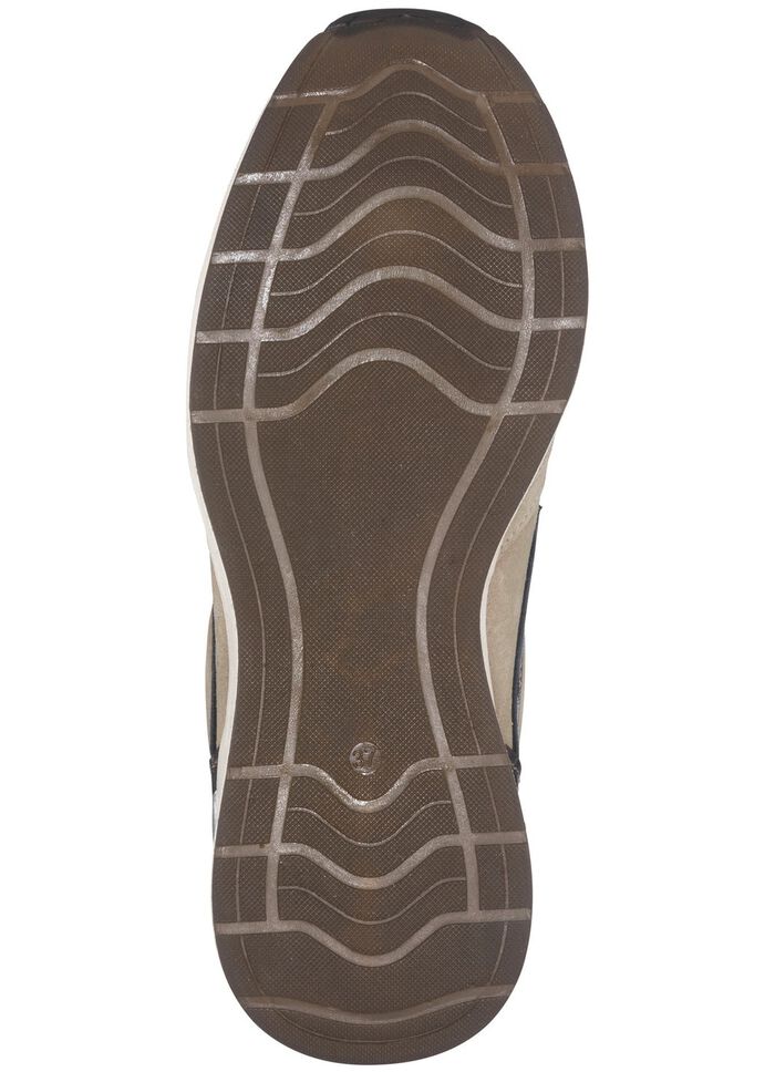 Slipper aus Rind-Veloursleder BEIGE