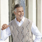 Pullunder mit V-Ausschnitt in 2 Farben BEIGE