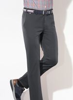 &laquo;Br&uuml;hl&raquo;-Hose mit G&uuml;rtel in 3 Farben DUNKELGRAU