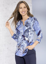 Shirt-Tunika mit Kellerfalte 