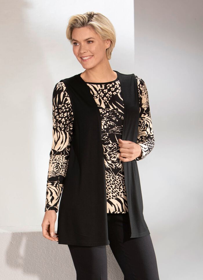 2-teiliges Set aus Weste und Shirt 