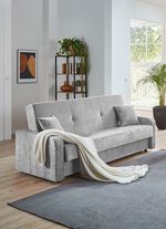 Schlafsofa mit Bettkasten HELLGRAU