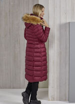 Funktionsmantel mit gefälteltem Stehkragen 