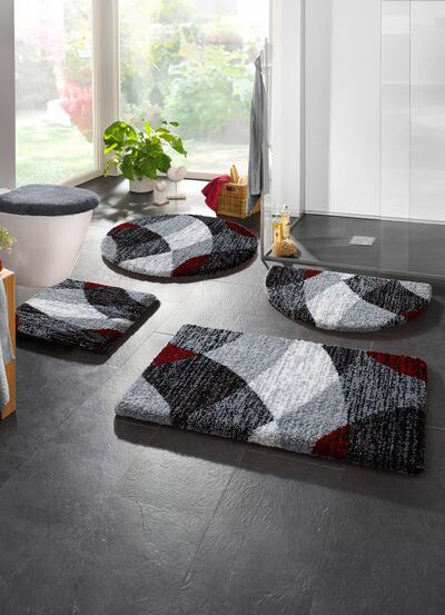 Modern dessinierte Badgarnitur in Supersoft-Qualit&auml;t 