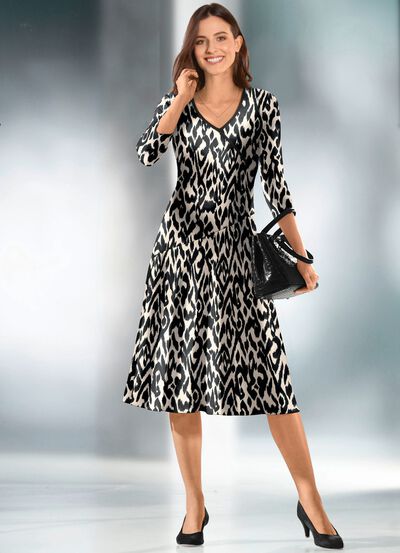 Kleid in Wickeloptik 