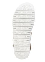 Waldl&auml;ufer Sandale aus effektvoll bedrucktem Nubukleder 