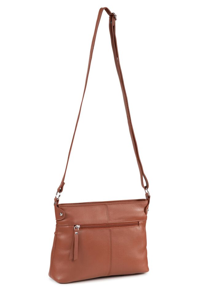 Laurina, Tasche, Damen, mit verstellbarem Umh&auml;ngeriemen COGNAC