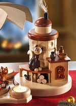 &laquo;ZEIDLER&raquo; Erzgebirge-Dekorationen, verschiedene Ausf&uuml;hrungen NATUR-BRAUN