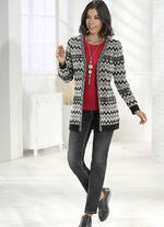 Strickjacke mit feinen Strukturen