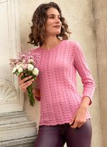 Pullover mit Ajour- und Strukturmuster 