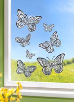 3D-Fensterdekoration Schmetterlinge 
