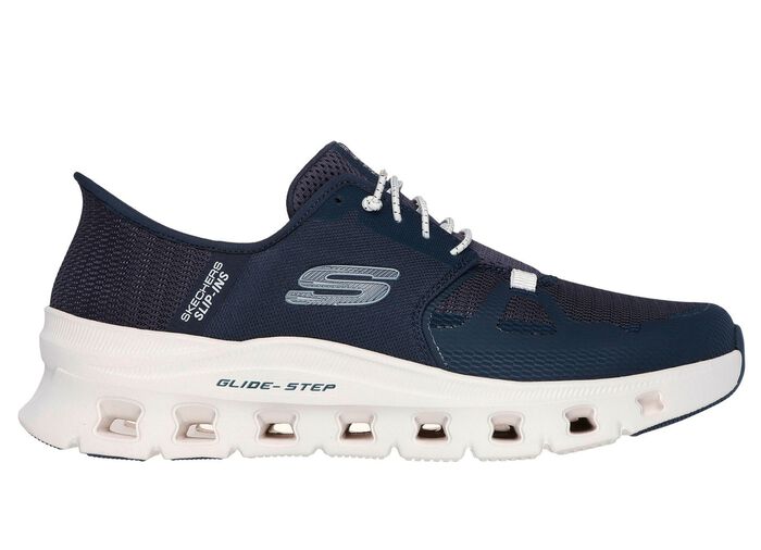 SKECHERS, Herren-Sneaker, mit geformter Slip-Ins Fersenplatte 