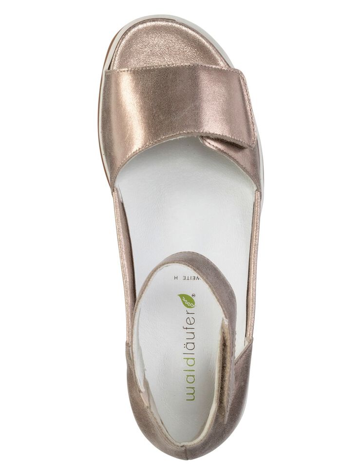 Waldl&auml;ufer Sandale mit herausnehmbarem Lederfussbett 