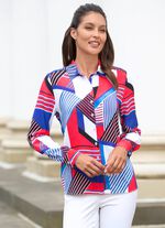 Bluse mit Hemdkragen 