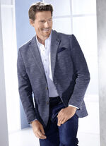 Sakko in 2 Farben DUNKELBLAU MELIERT