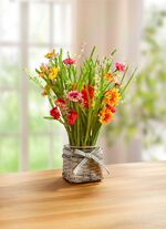 Bl&uuml;tengrasbund im Topf 