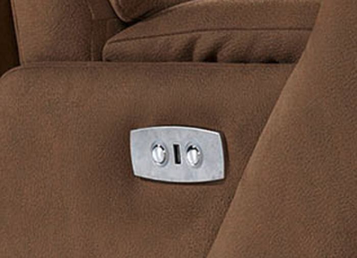 Komfortabler Relaxsessel mit hochwertigem Textilbezug BRAUN