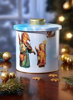 Geb&auml;ckdose mit Goldknopf 