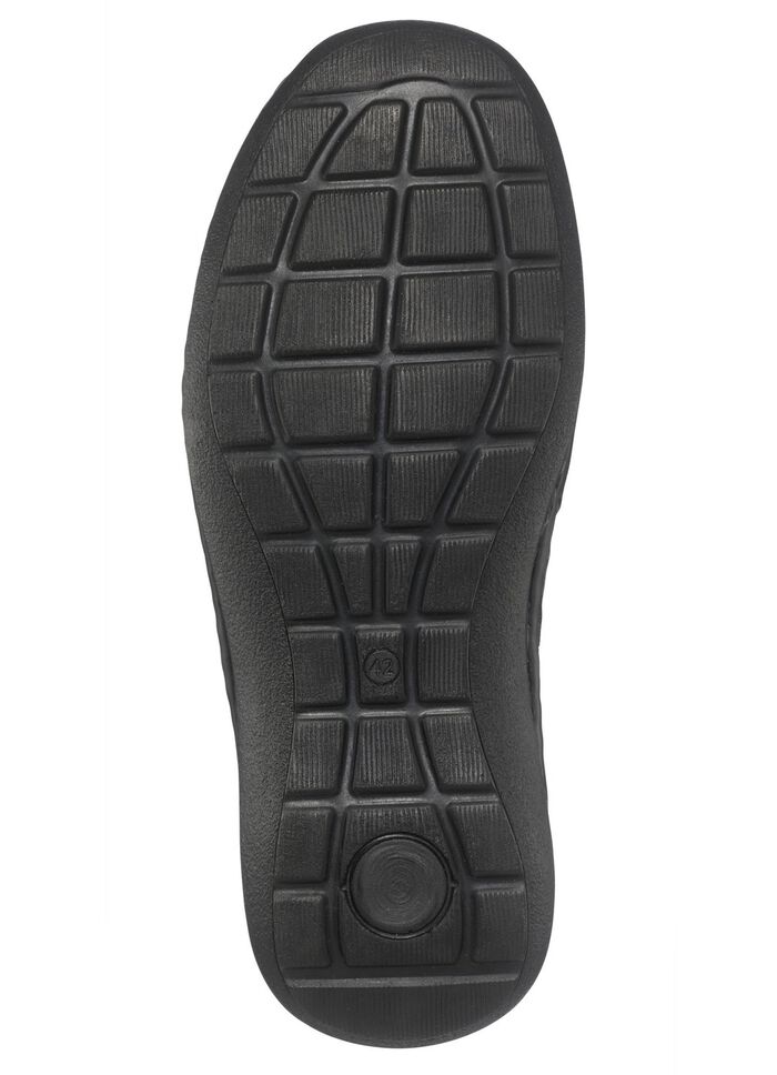 Slipper aus genarbtem Nappaleder GRAU