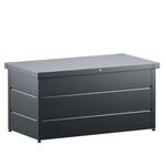 Hochwertige Gartentruhe aus Stahlblech ANTHRAZIT