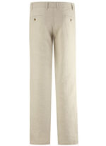 «Francesco Botti»-Hose mit Leinen in 3 Farben NATUR