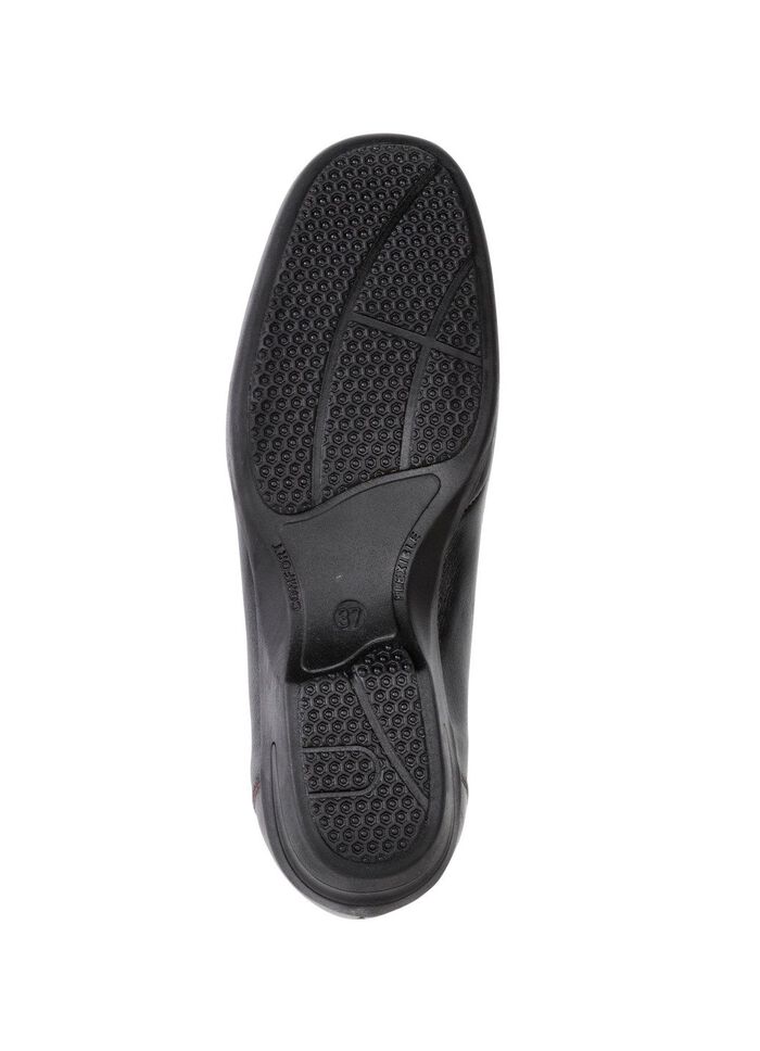 ELENA EDEN Slipper aus Nappaleder SCHWARZ-BURGUND