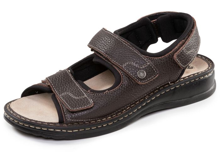 Mubb, klassische Herren-Sandalen, Weite H, mit herausnehmbarem Fussbett 