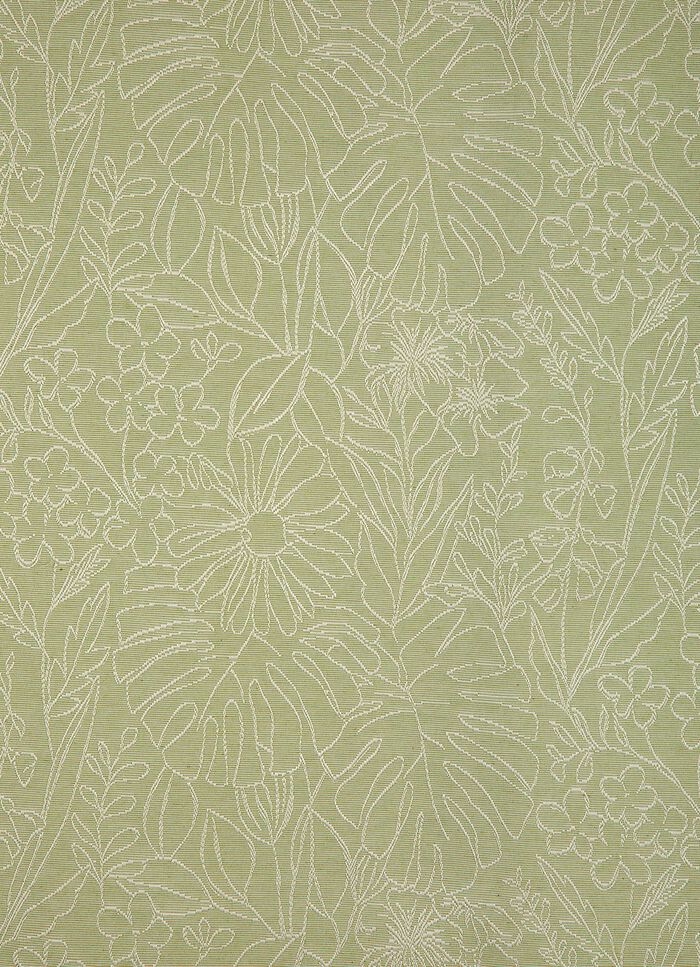 Herrlicher &Uuml;bervorhang mit aufgesticktem Dessin GR&Uuml;N