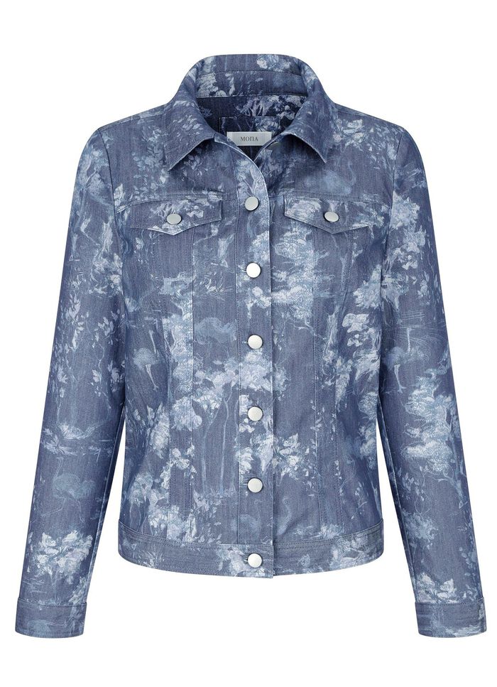 Jeansjacke mit Knopfleiste 