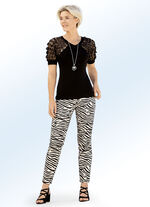 Hose im trendigen Animalprint 