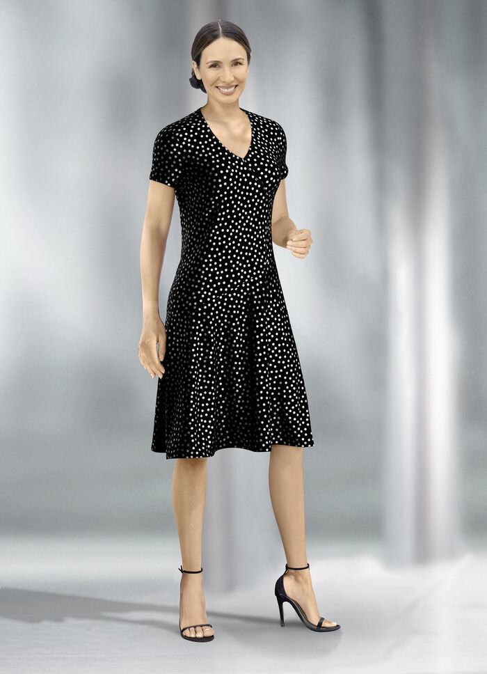 Kleid in Wickeloptik 