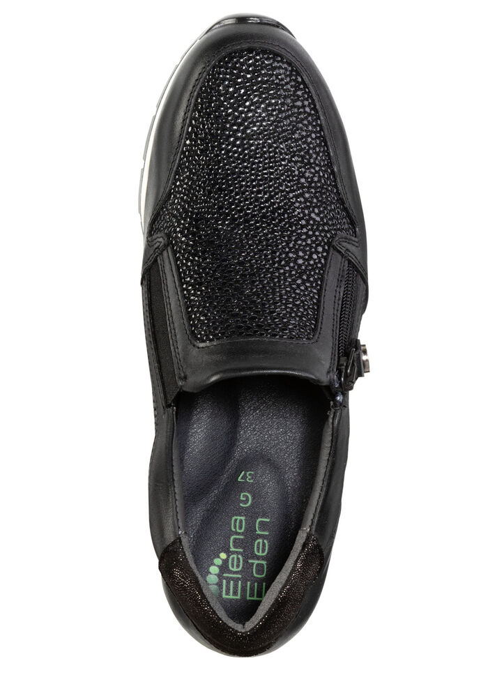  ELENA EDEN Slipper aus Nappaleder SCHWARZ
