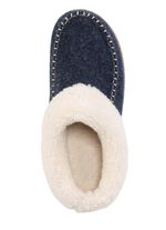 Laurina Hausschuh mit kuscheligem Pl&uuml;schkragen 