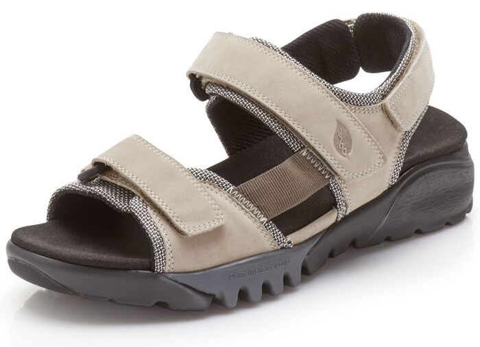 Waldl&auml;ufer Sandale mit superflexibler Laufsohle BEIGE