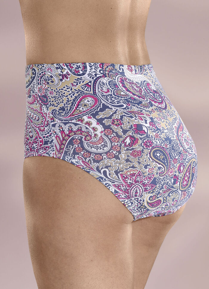 F&uuml;nferpack Slips mit farbharmonischen Paiselydessin 