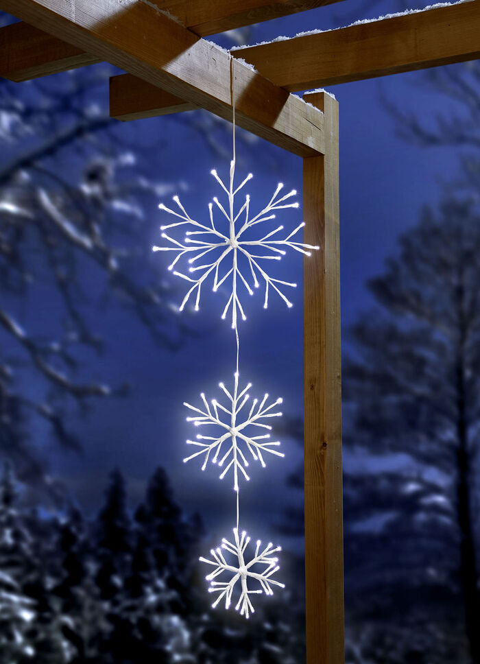 LED-Mobile mit Schneeflocken 
