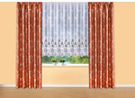 Blumenfenster-Vorhang mit Automatikfaltenband 1:3 