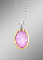 Anh&auml;nger in Bicolor mit Milky-Kunzit 