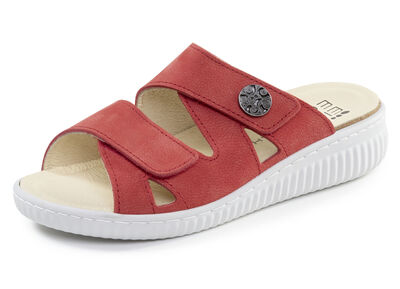 ELENA EDEN, bequeme Damen-Pantoletten, Weite H, mit herausnehmbarem Fussbett 