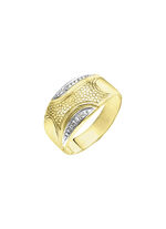Glänzende Eleganz: Damenring mit 2 Diamanten 