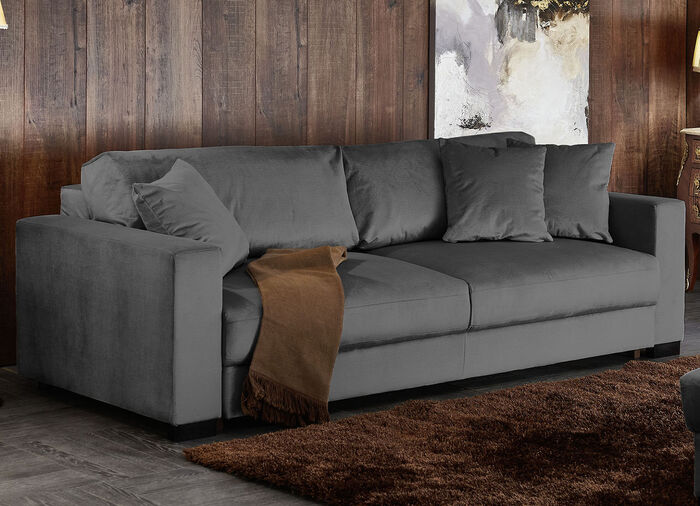 Schlafsofa mit bequemer Schaumstoffpolsterung ANTHRAZIT
