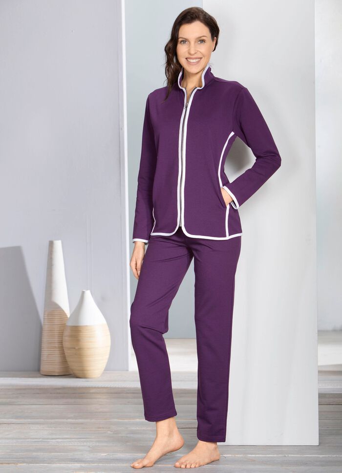 Hausanzug von Plantier AUBERGINE