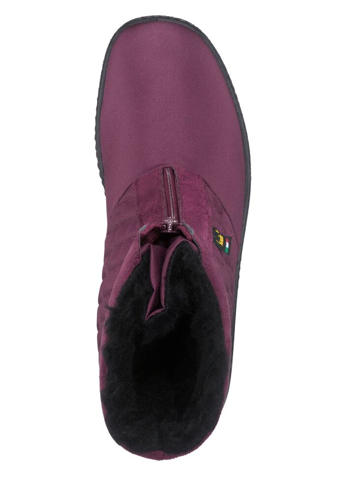 ELENA EDEN Stiefelette aus wetterfestem Textilmaterial BORDEAUX