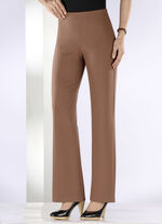 Jerseyhose mit ausgestellter Fußweite COGNAC