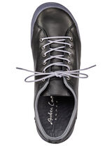 Andrea Conti, klassische Damen-Schnürschuhe, mit herausnehmbarem Lederfussbett SCHWARZ