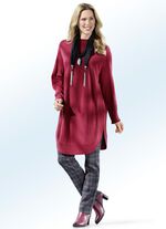 Hose in angesagter Karo-Dessinierung ANTHR.-ROT