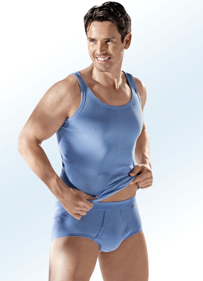 Hermko Dreierpack Slips aus Feinripp 