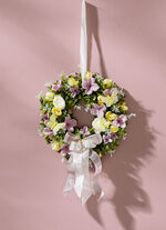 Wandkranz auf Buchsbaumbasis 