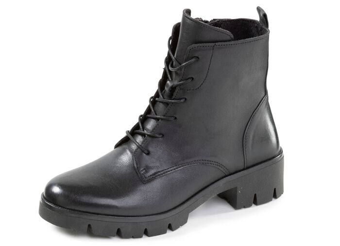 ELENA EDEN, bequeme Damen-Stiefeletten, Winterschuhe, Weite H, mit herausnehmbarem Fu&szlig;bettELENA EDEN, bequeme Damen-Stiefeletten, Weite H, mit herausnehmbarem Fussbett SCHWARZ