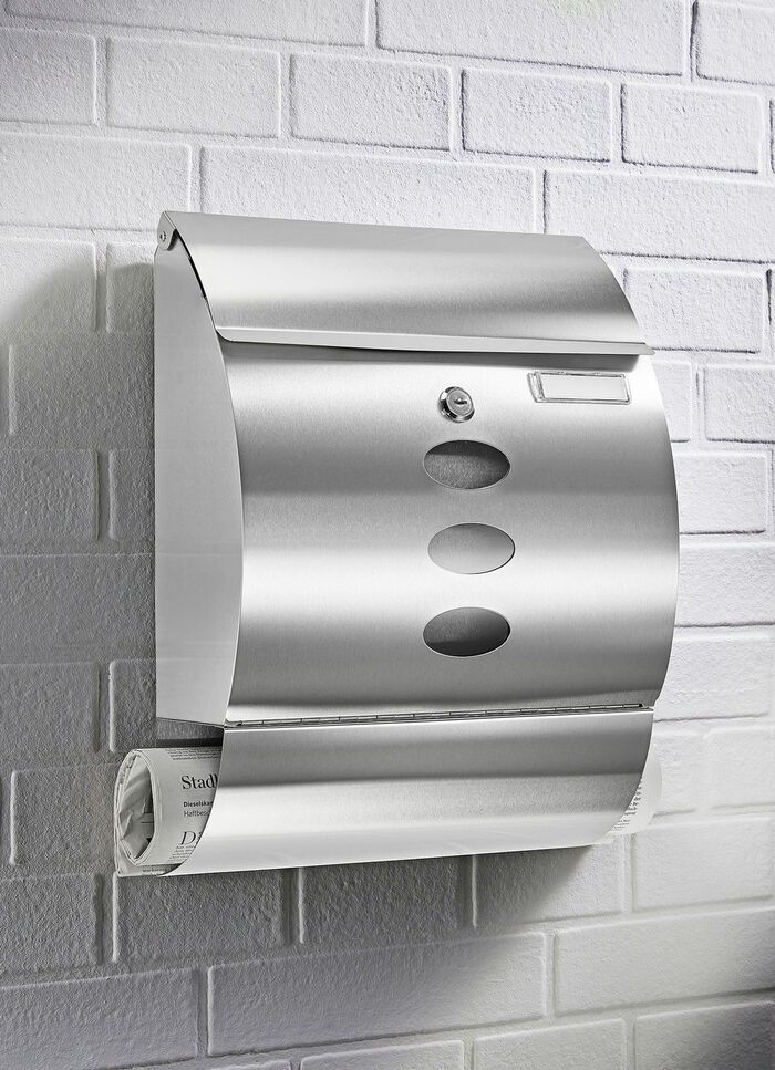 Abschliessbarer Edelstahl-Briefkasten 